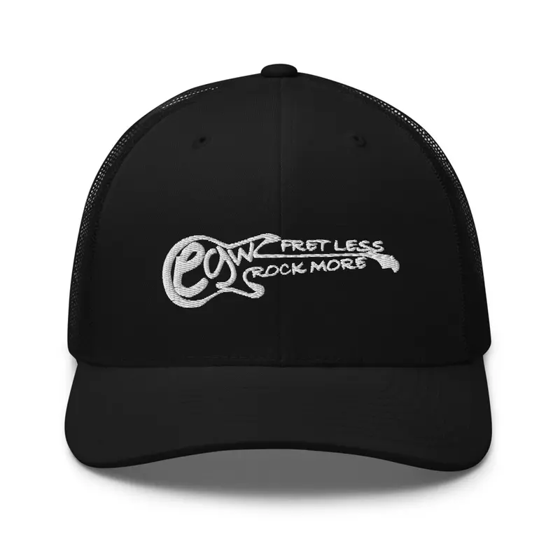 FRET LESS trucker cap in BLACK