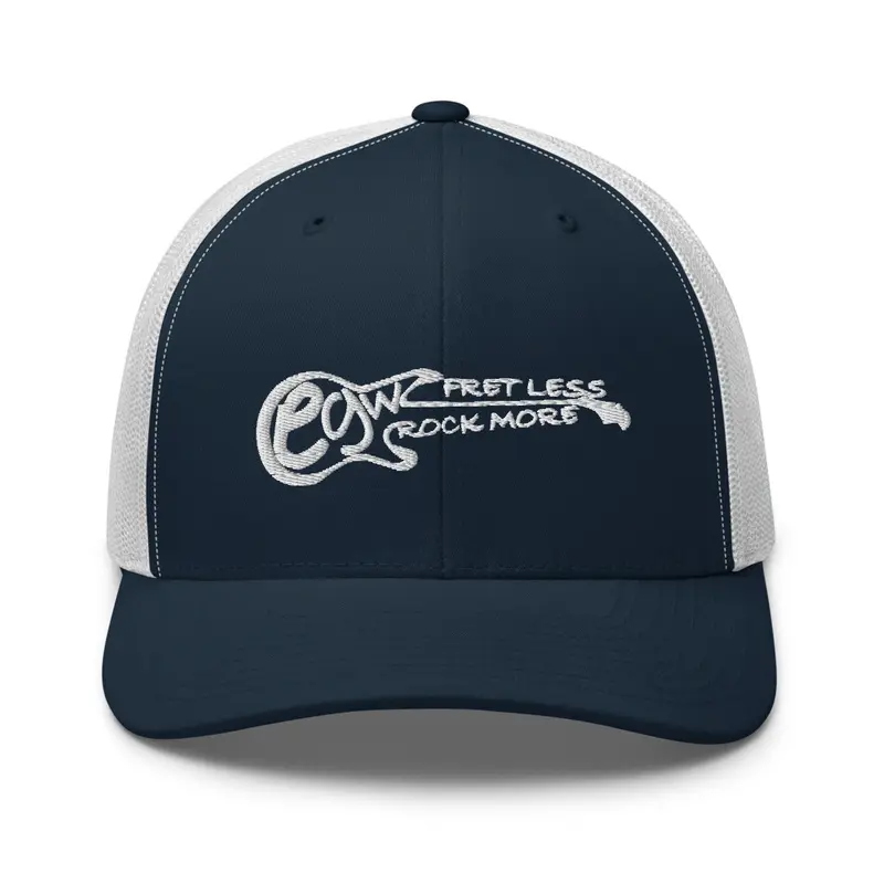 FRET LESS trucker cap in NAVY/WHITE